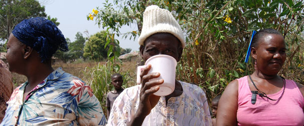 UVX technology purifying safe drinking water in Sierra Leone